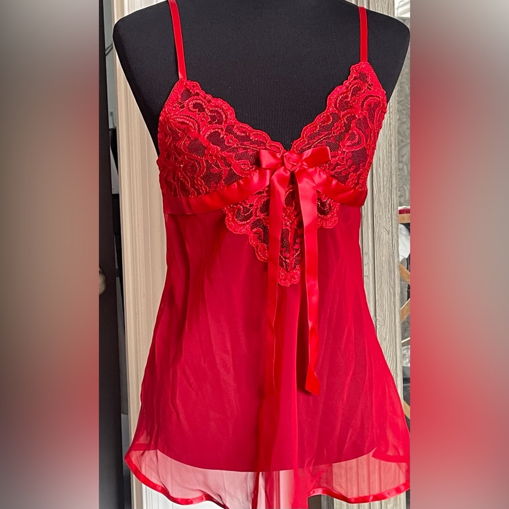 Seductive Wear by Cinema Etoile Sexy Santa Red Festive Lingerie Set Size M